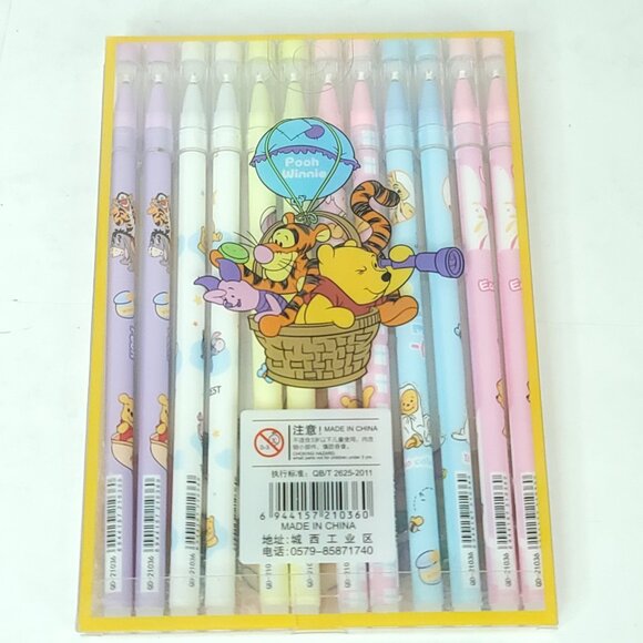 Winnie The Pooh Eeyore Owl Rabbit Gel Pens Lot Of 12 Gel Pens NEW Sealed - Picture 4 of 4